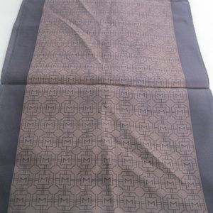 Monet Silk Monogram Logo Scarf WT